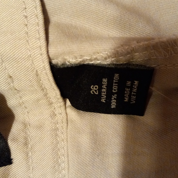 Womens Venezia pants drawstring cotton khaki beige sz 26 inseam 30 pockets - Picture 7 of 7